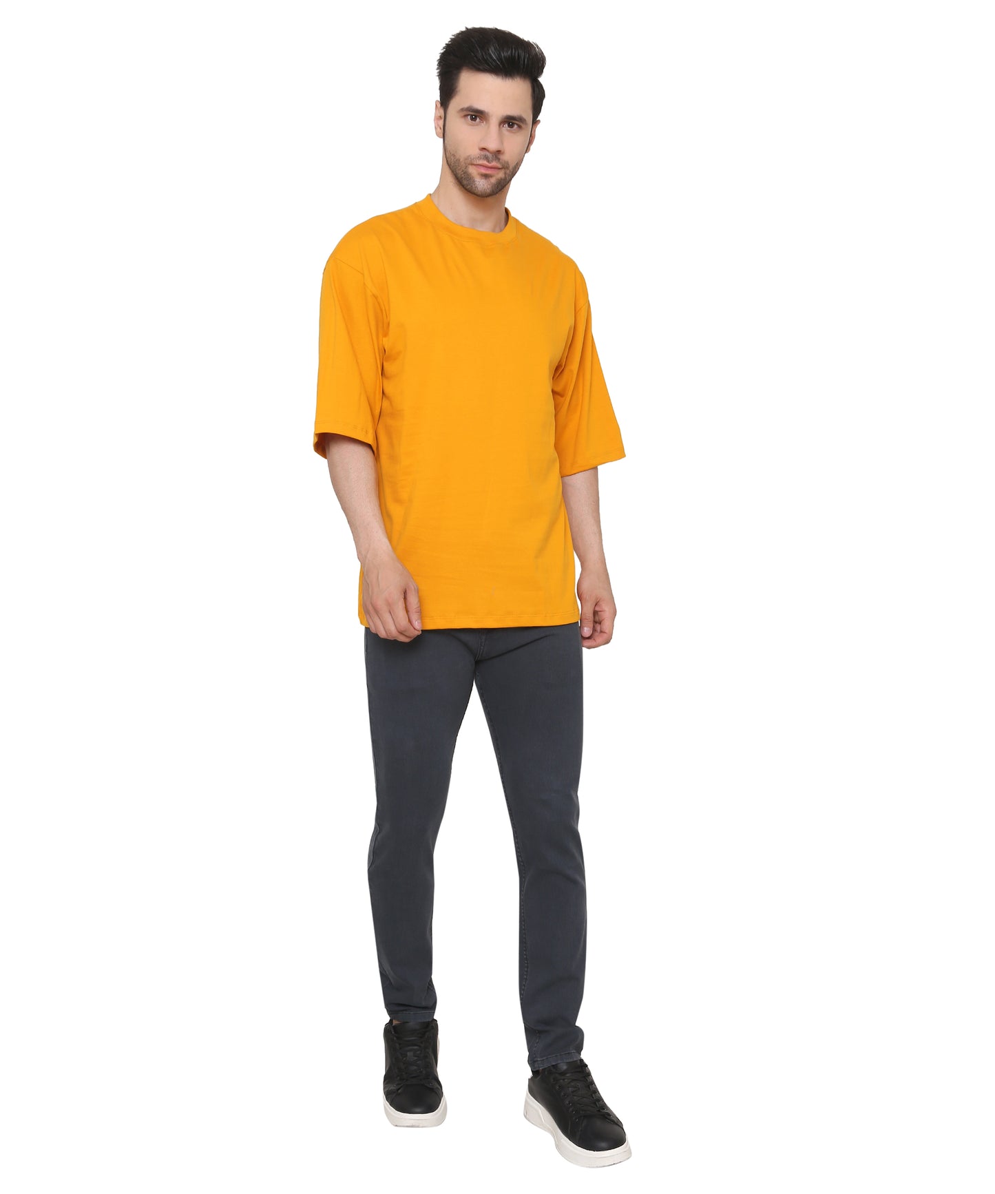 Sunshade Oversized Cotton T-shirts Relaxed Fit Tees for Men