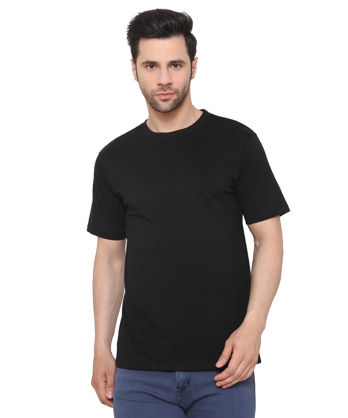 Classic Relaxed Fit Men T-shirts Black