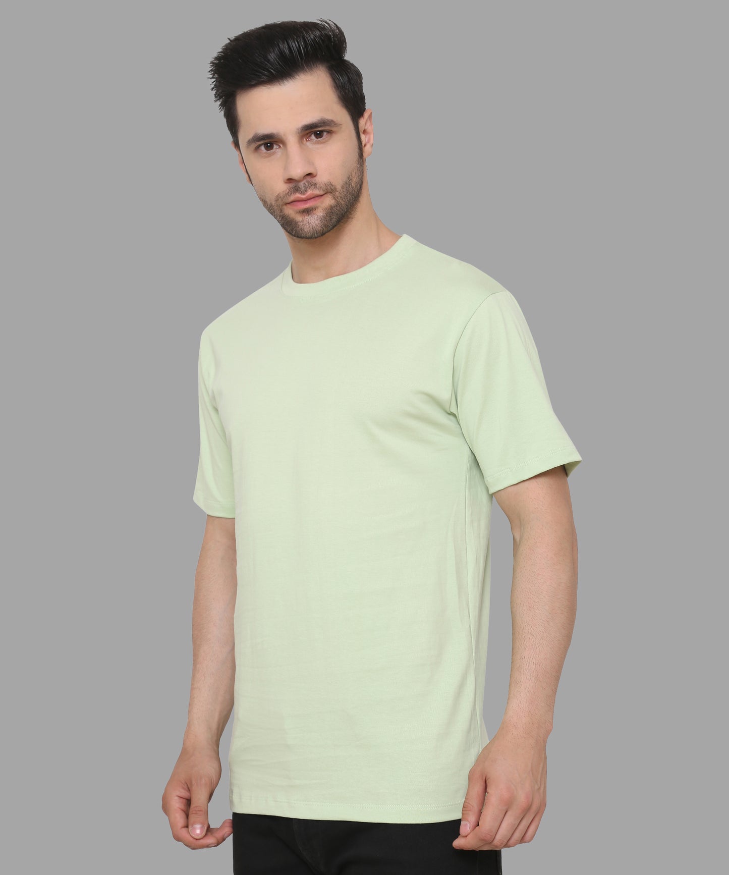 Classic Relaxed Fit Men T-shirts Oceanic Green