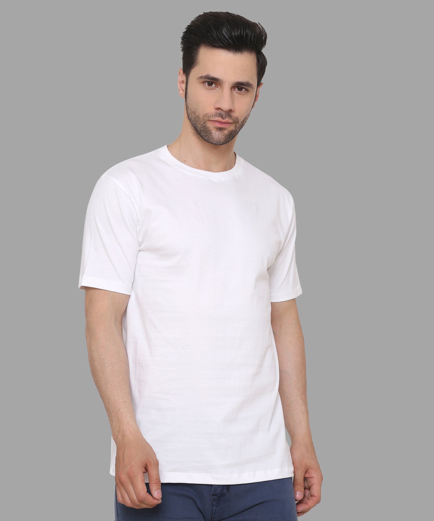 Classic Relaxed Fit Men T-shirts White