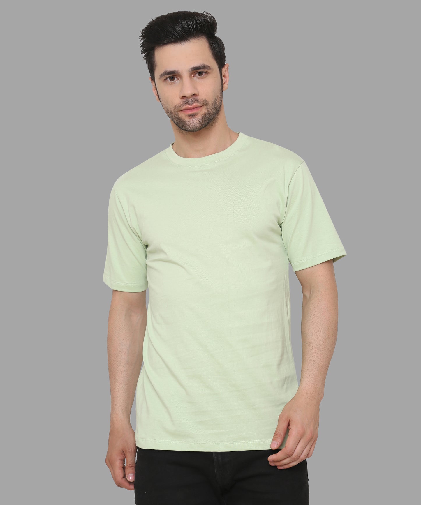 Classic Relaxed Fit Men T-shirts Oceanic Green