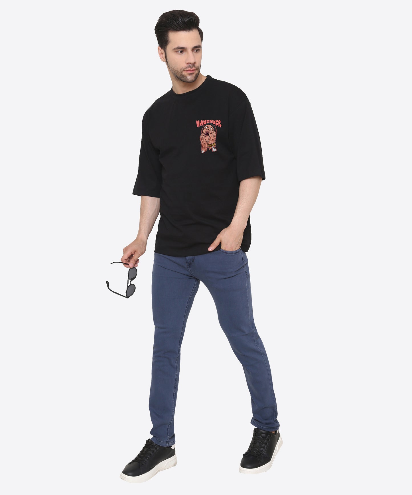 Oversized Cotton T-shirts Relaxed Fit Tees for Men