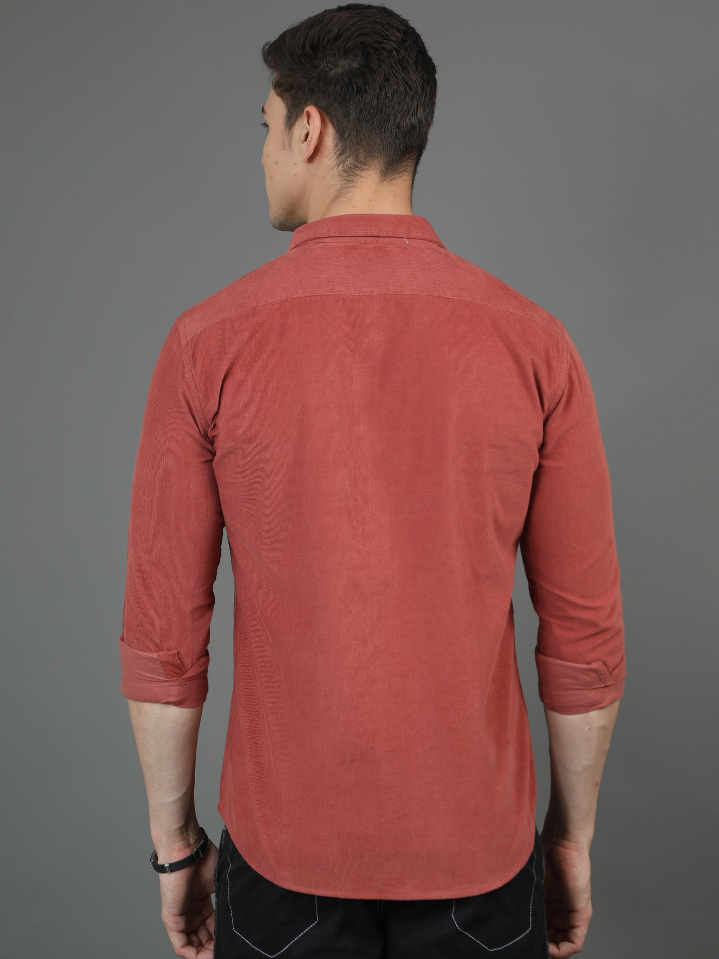Velveteen Crimson Red Corduroy Shirt