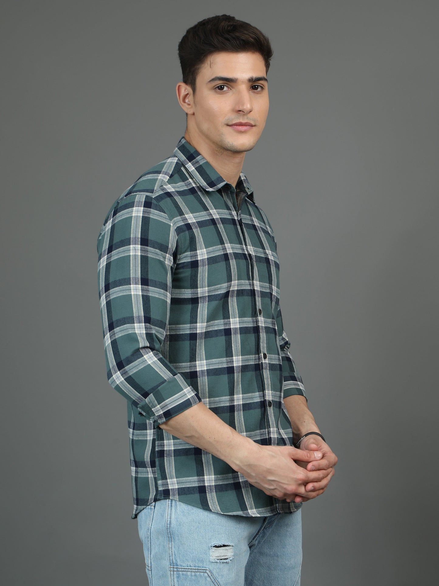 Castleton Green Corduary Check Shirt