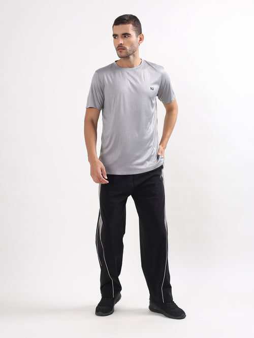 GEOMETRIC JACQUARD SPORTS T-SHIRT