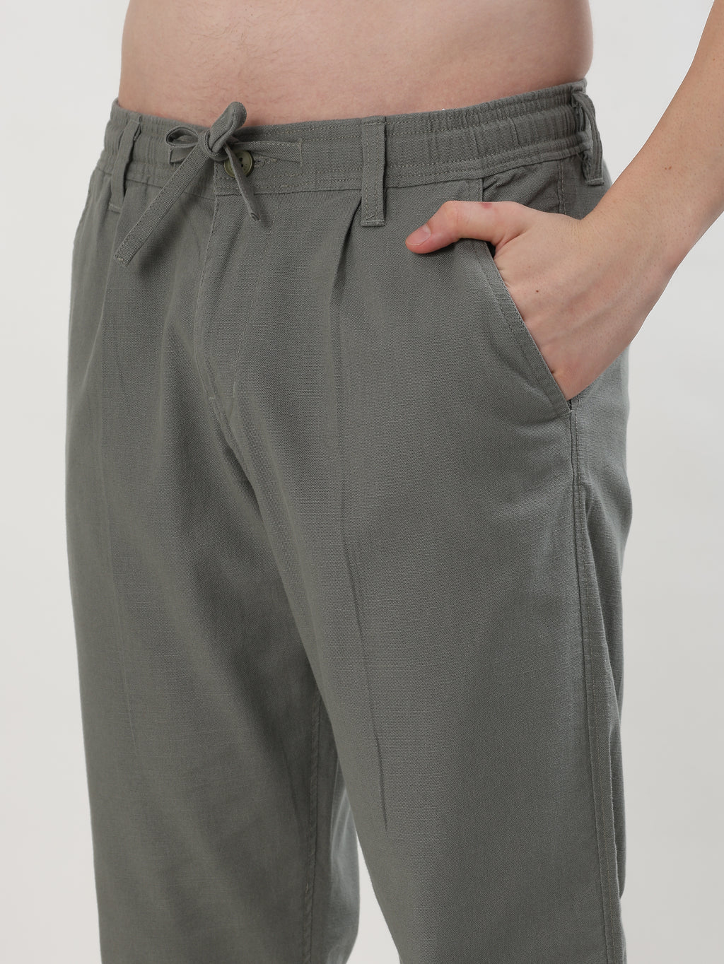 SAGE GREEN MEN'S LINEN CASUAL CO-ORD SET