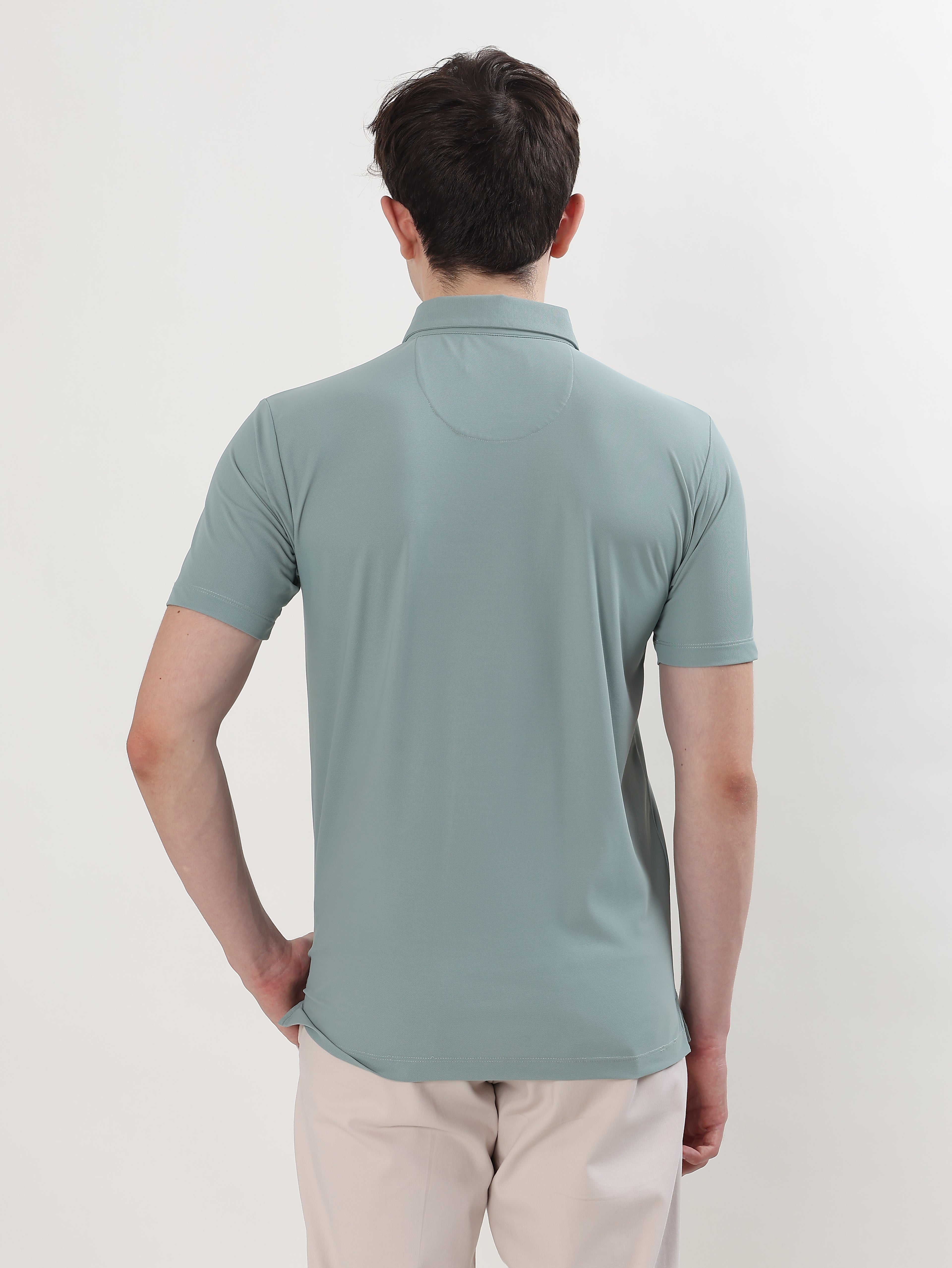 MEN MINT GREEN POLO T-SHIRT