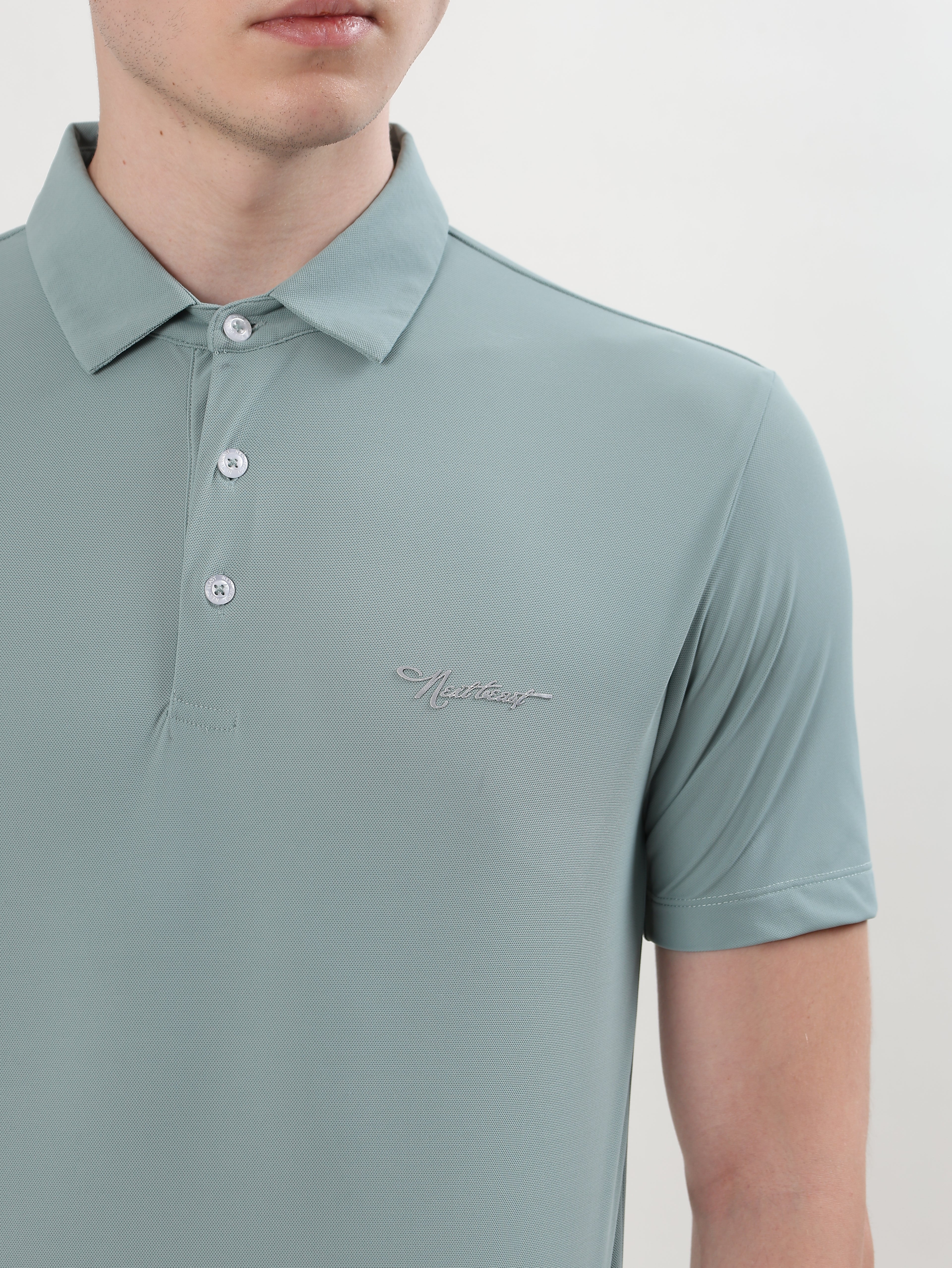 MEN MINT GREEN POLO T-SHIRT