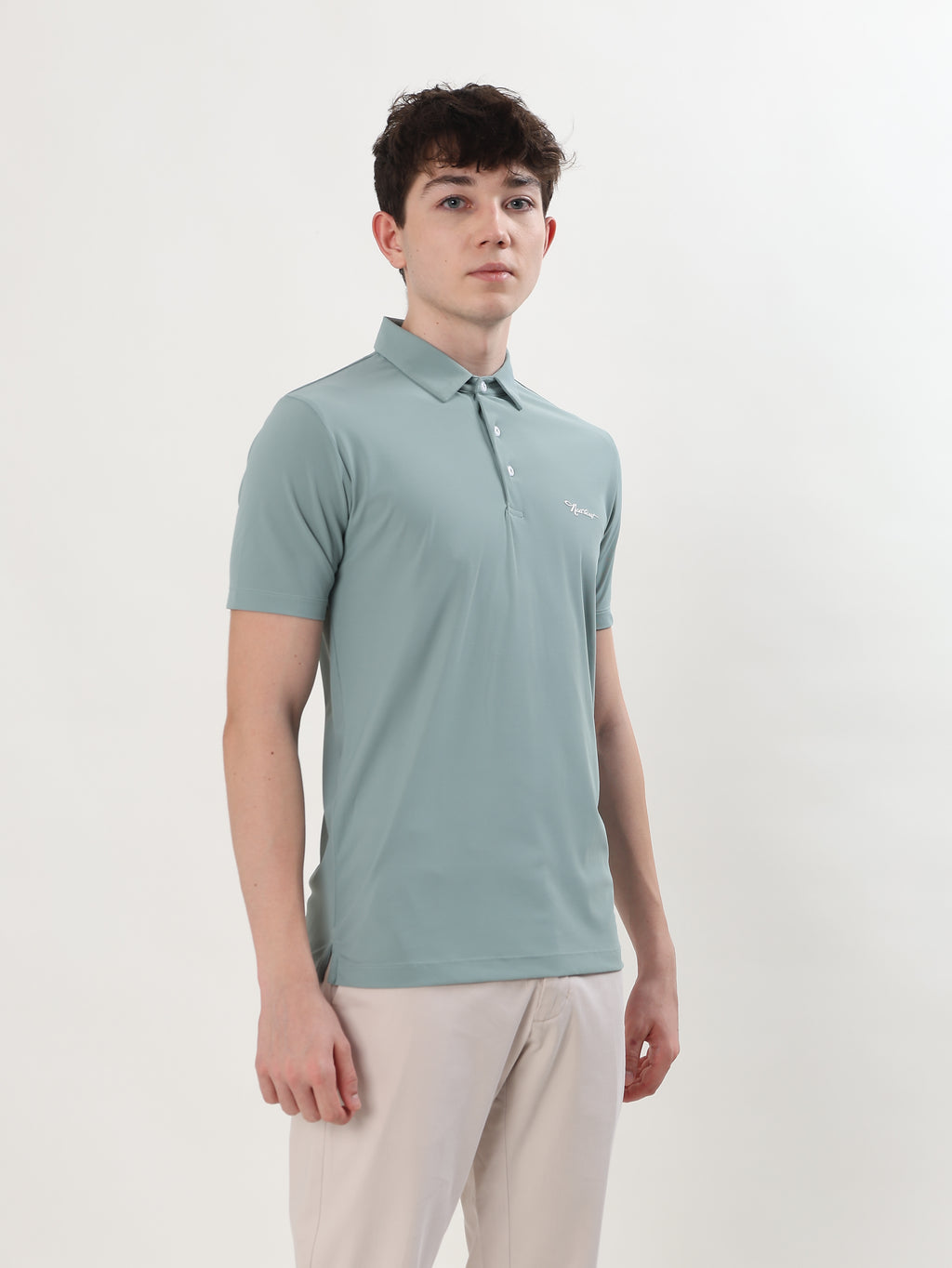 MEN MINT GREEN POLO T-SHIRT