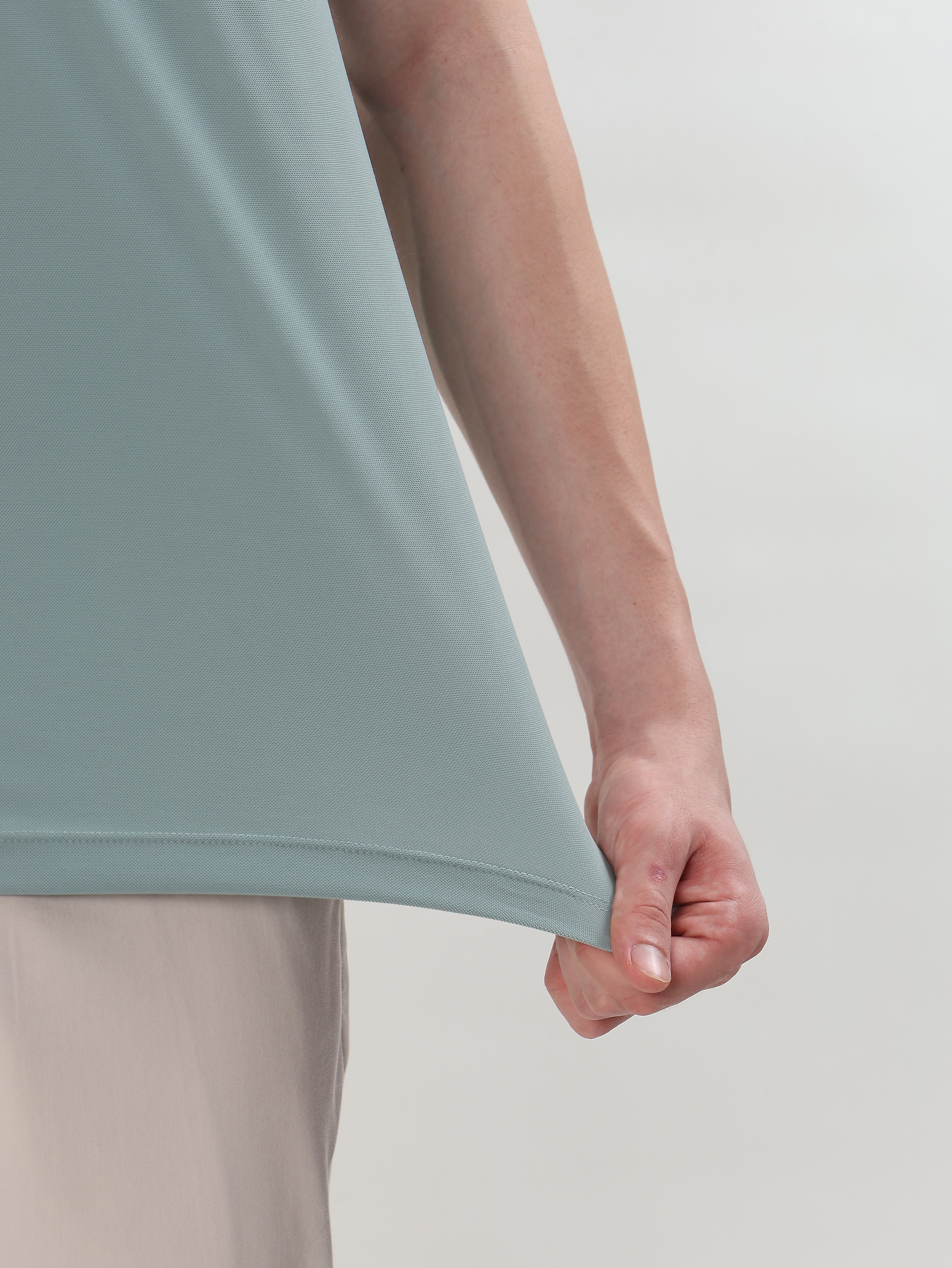 MEN MINT GREEN POLO T-SHIRT