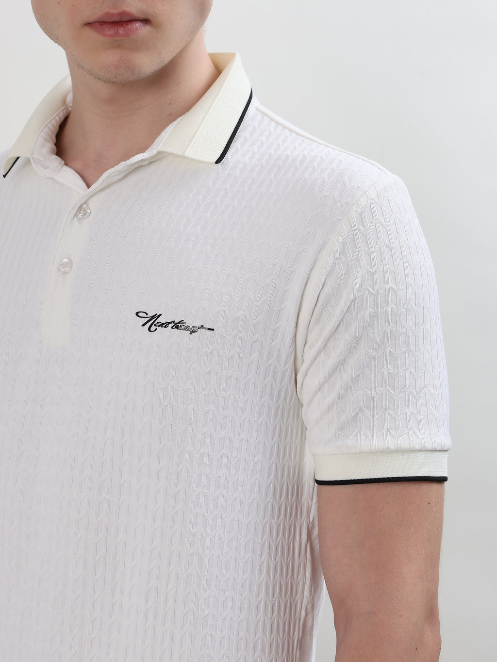 OFF-WHITE REGULAR FIT POLO T-SHIRT