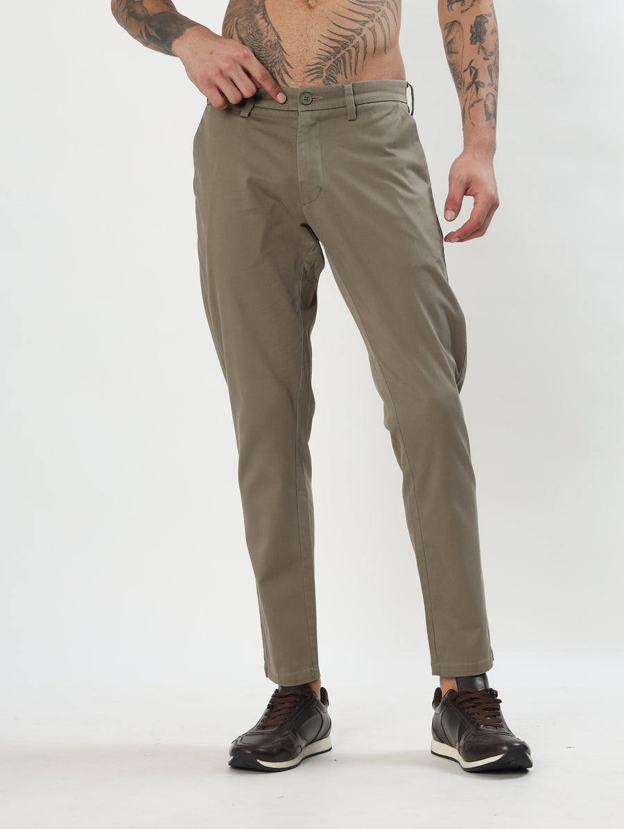MEN'S KHAKI SLIM FIT CHINOS