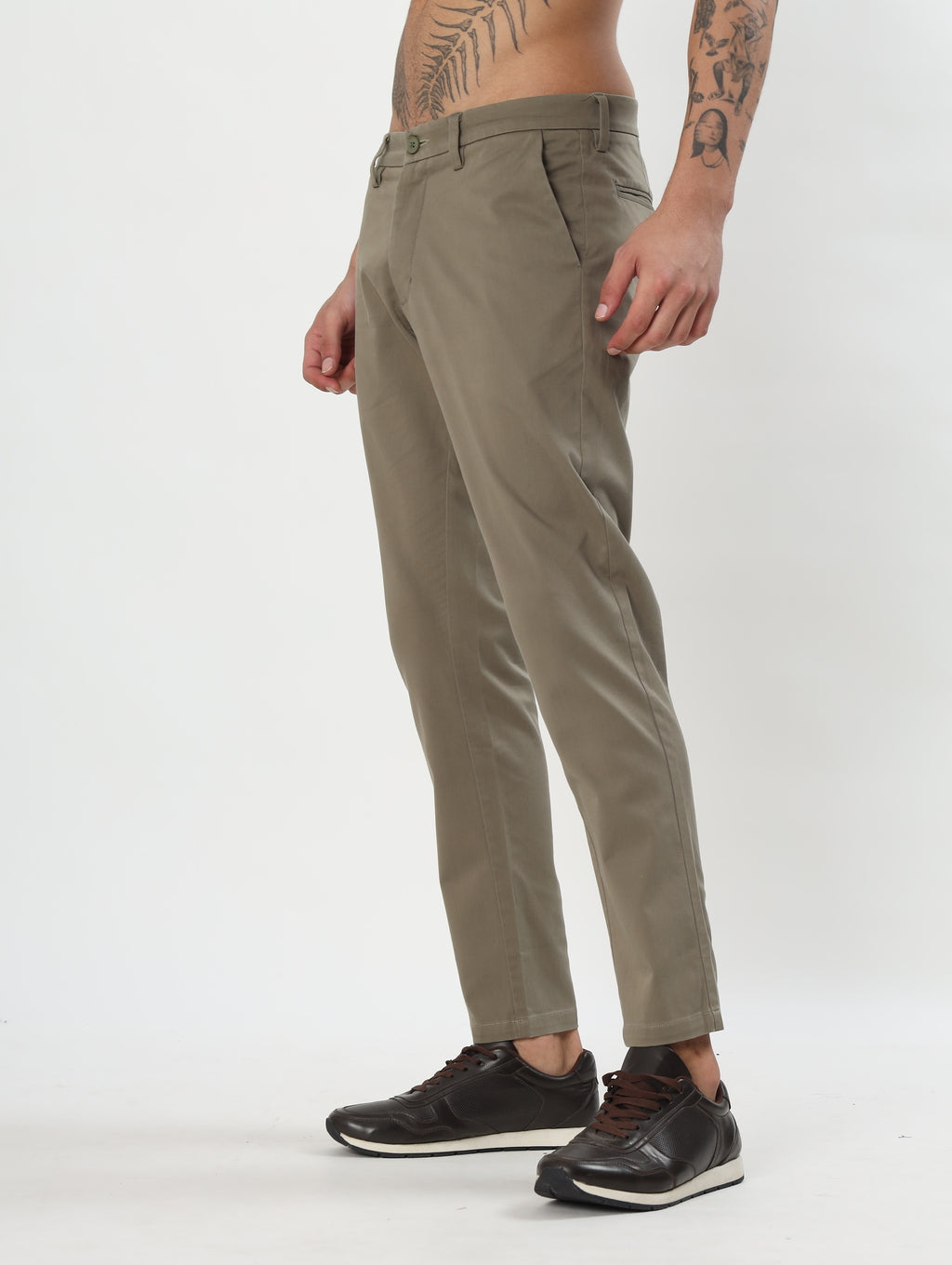 MEN'S KHAKI SLIM FIT CHINOS