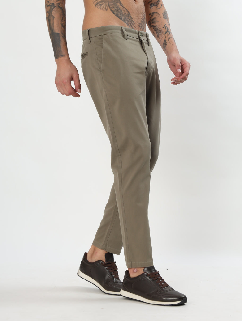 MEN'S KHAKI SLIM FIT CHINOS