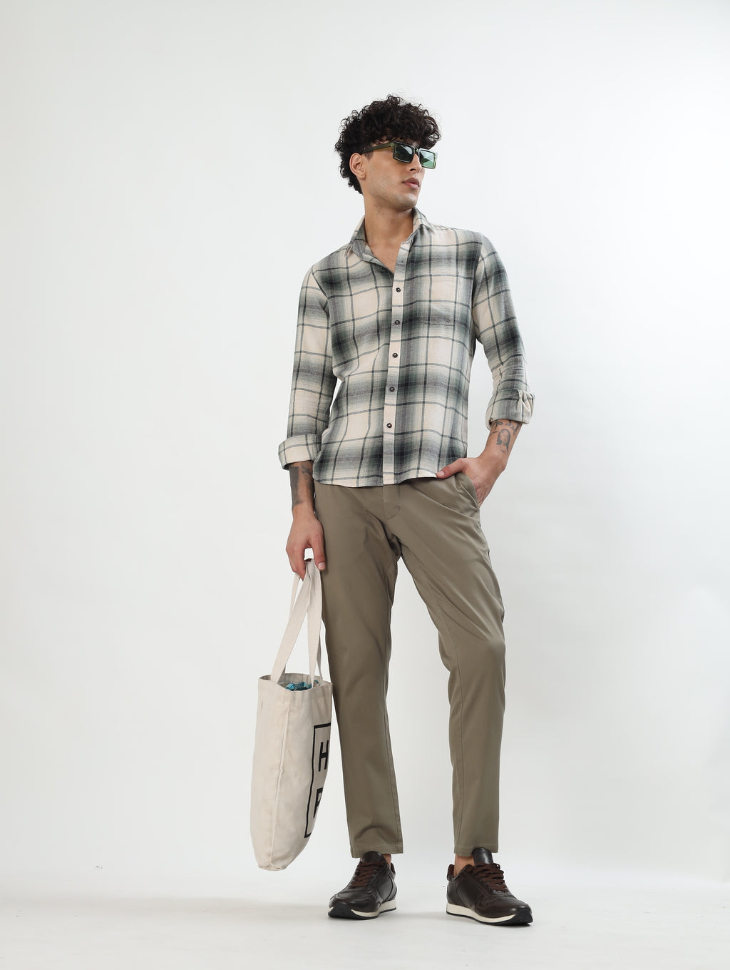 MEN'S KHAKI SLIM FIT CHINOS