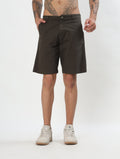 COTTON TWILL SLIM FIT CARGO SHORTS