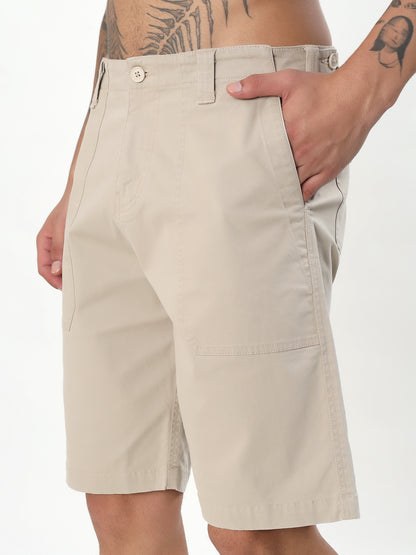 CLASSIC UTILITY BERMUDA SHORTS - PEBBLE GREY