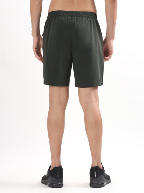 MEN DARK GREEN LIGHTWEIGHT UTILITY SHORTS