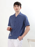 STEEL BLUE TEXTURED RESORT