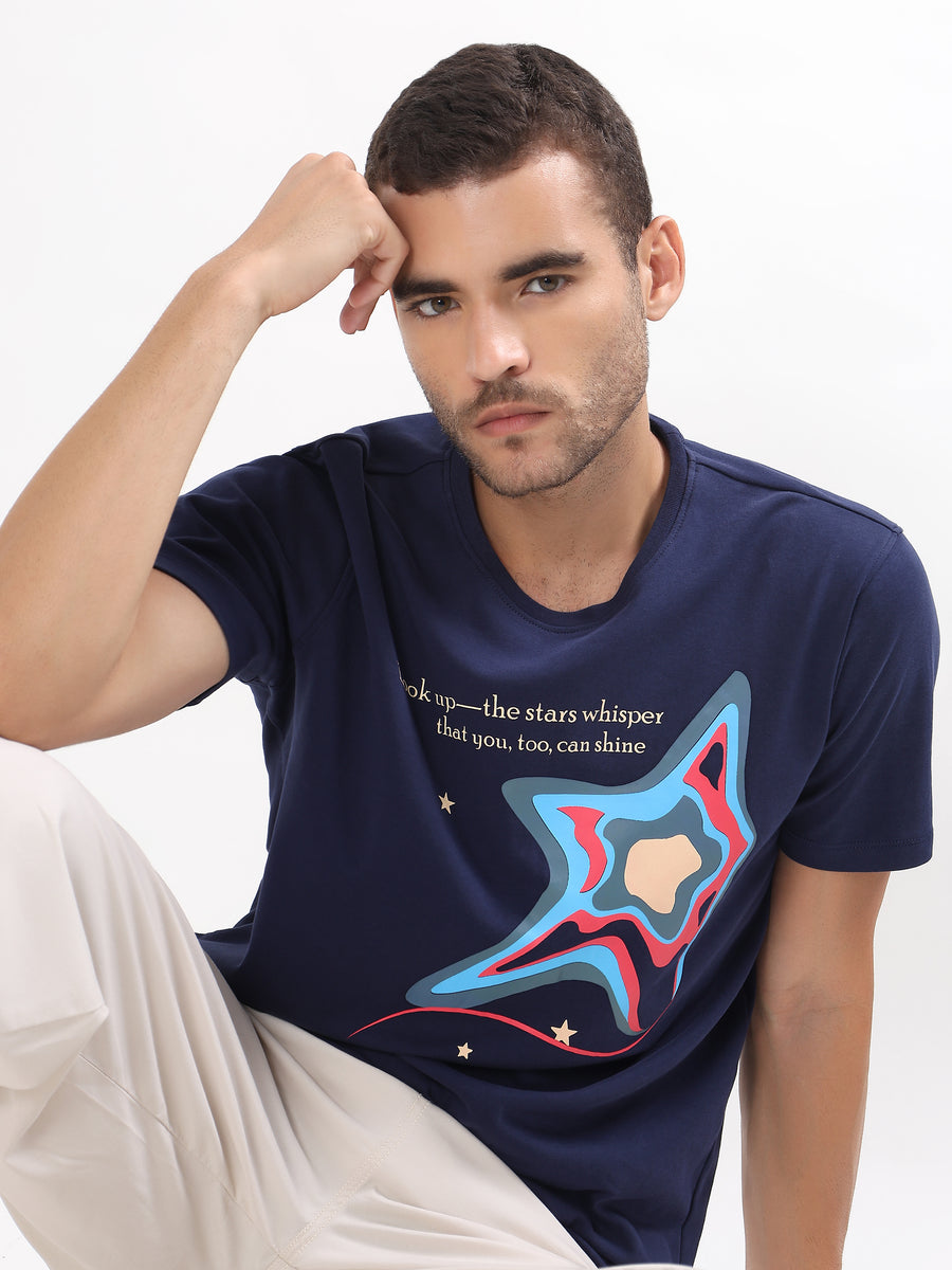 CELESTIAL SHINE GRAPHIC REGULAR T-SHIRT