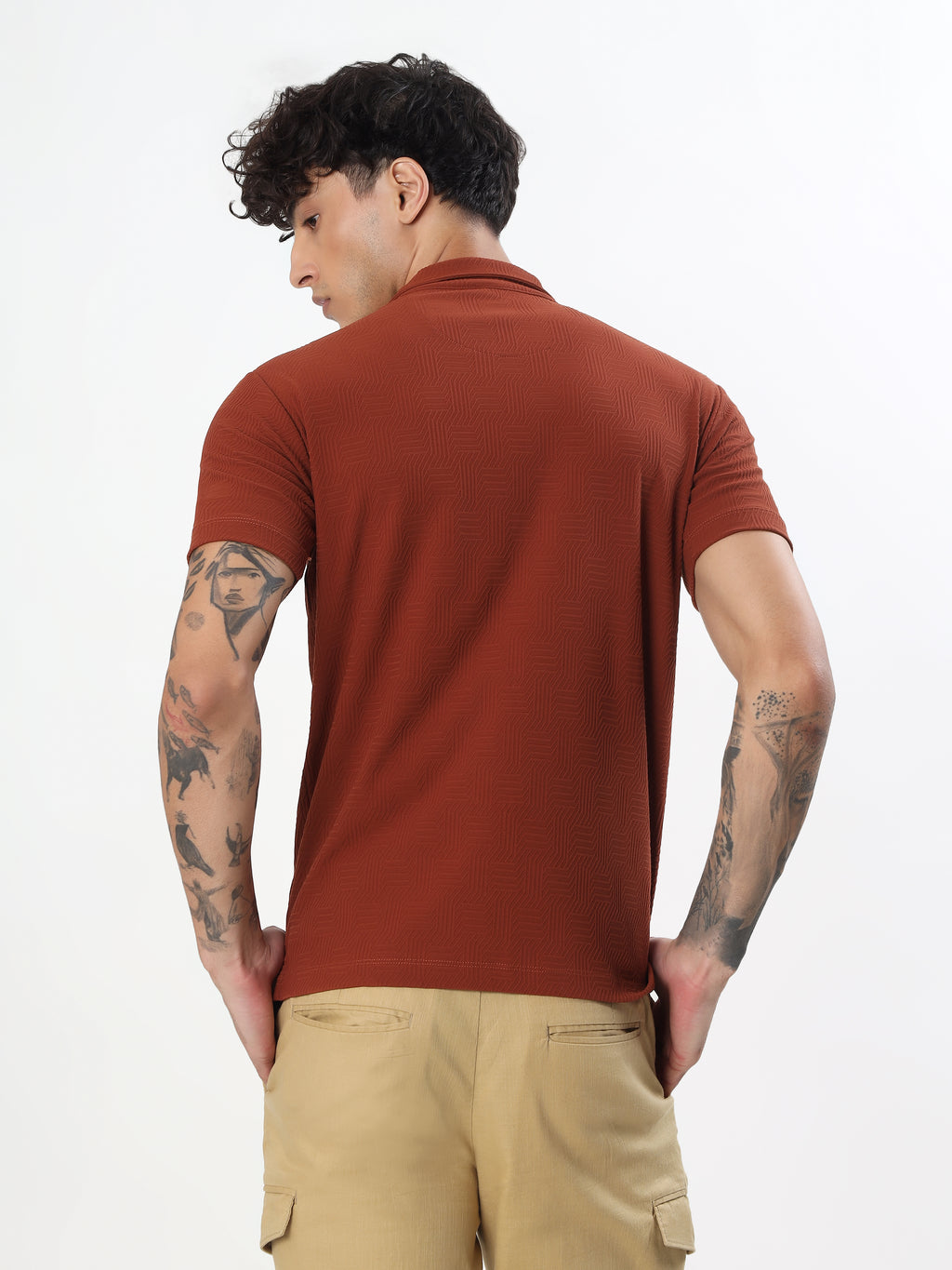 COPPER WEAVE PERFORMANCE POLO T-SHIRT