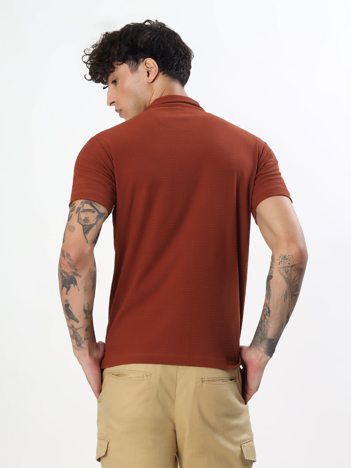 COPPER WEAVE PERFORMANCE POLO T-SHIRT
