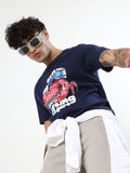 NAVY BLUE MY GYM ROUTINE GRAPHIC T-SHIRT