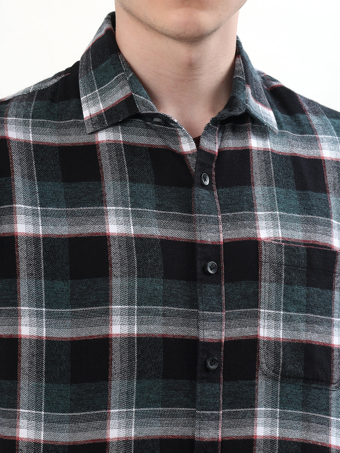 FOREST GREEN & BLACK CHECKED