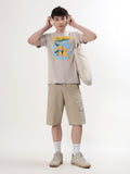 SAND BEIGE LEMON GRAPHIC PREMIUM T-SHIRT