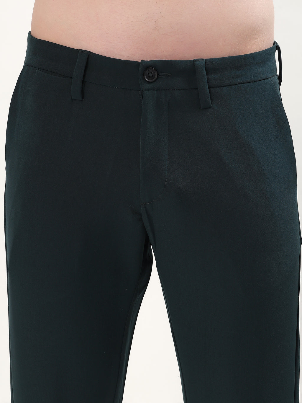 MEN'S GREEN SLIM FIT CHINOS