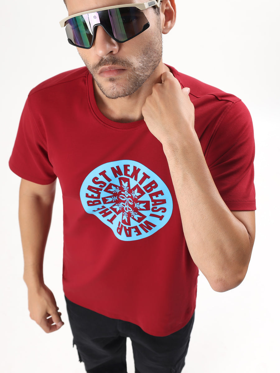 WEAR THE BEAST CIRCULAR GRAPHIC REGULAR T-SHIRT