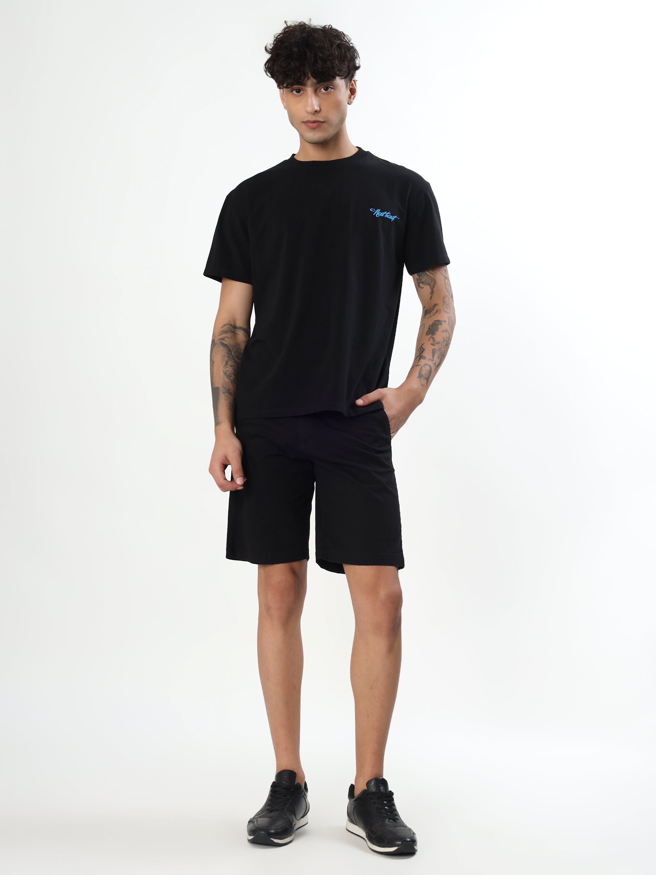 RIPSTOP UTILITY CARGO SHORTS - BLACK
