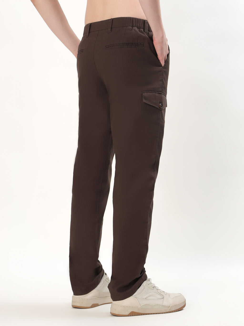 MEN'S DARK BROWN CHINOS PANTS
