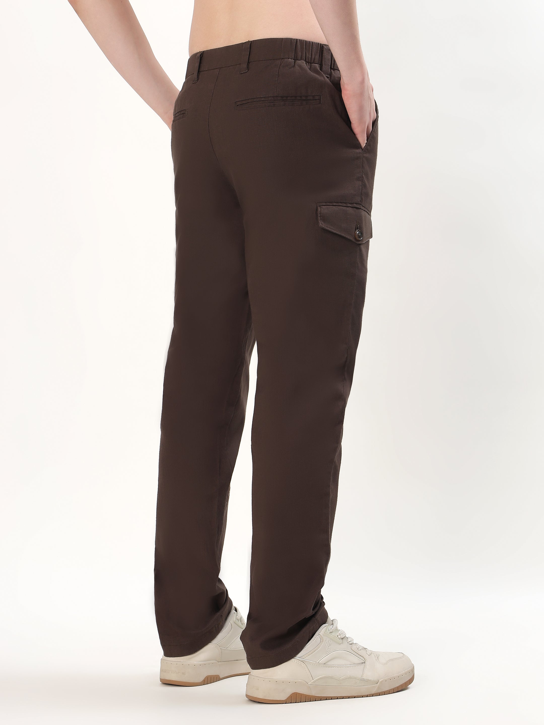MEN'S DARK BROWN CHINOS PANTS