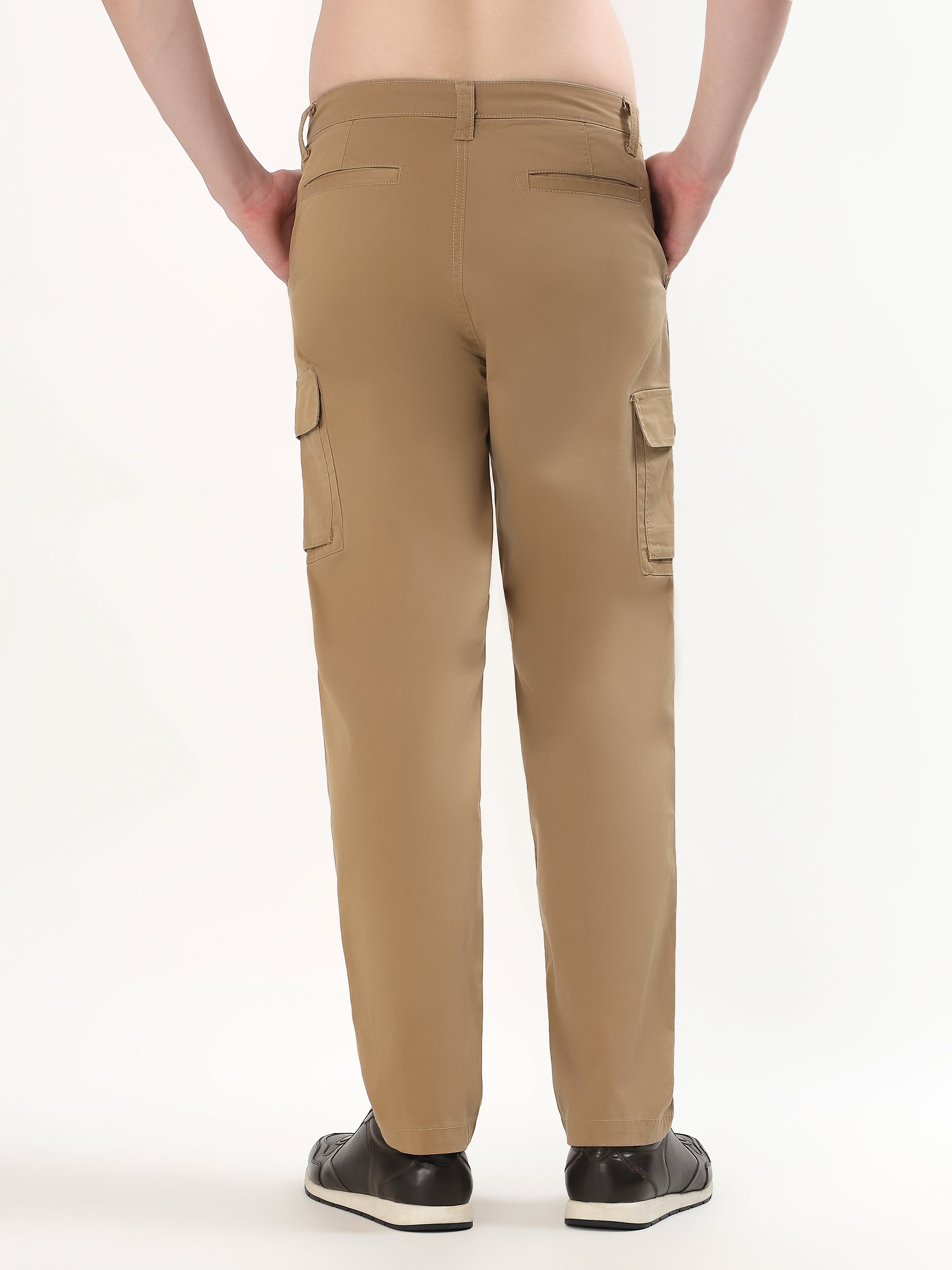 KHAKHI REGULAR FIT CARGO