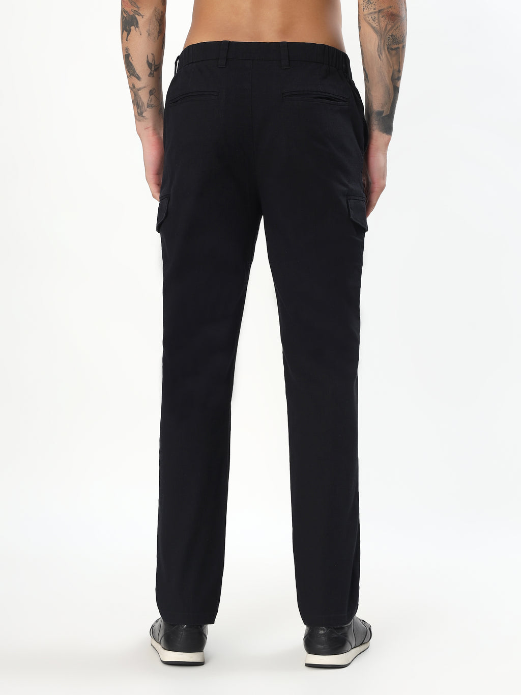 MEN'S BLACK SLIM FIT CHINOS PANTS