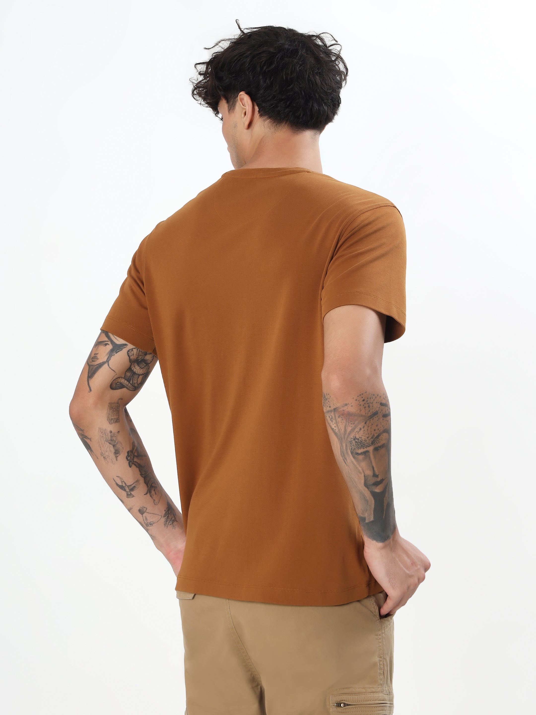 CARAMEL BROWN MIRACLE GRAPHIC T-SHIRTH
