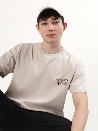 "MOTION MODE SPORTS CAR" GRAPHIC PRINTED OVERSIZED T-SHIRT