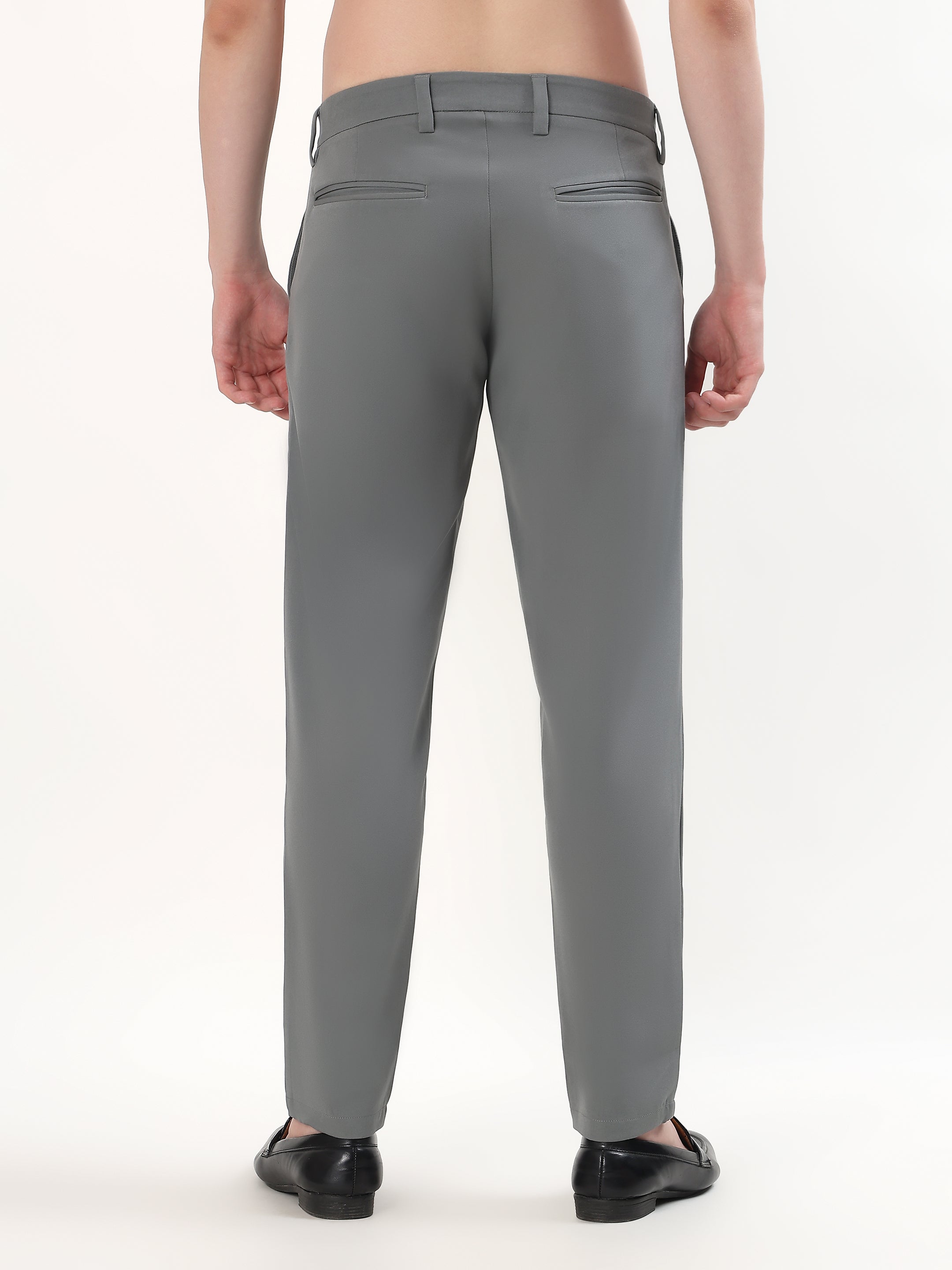GREY SLIM FIT CHINOS