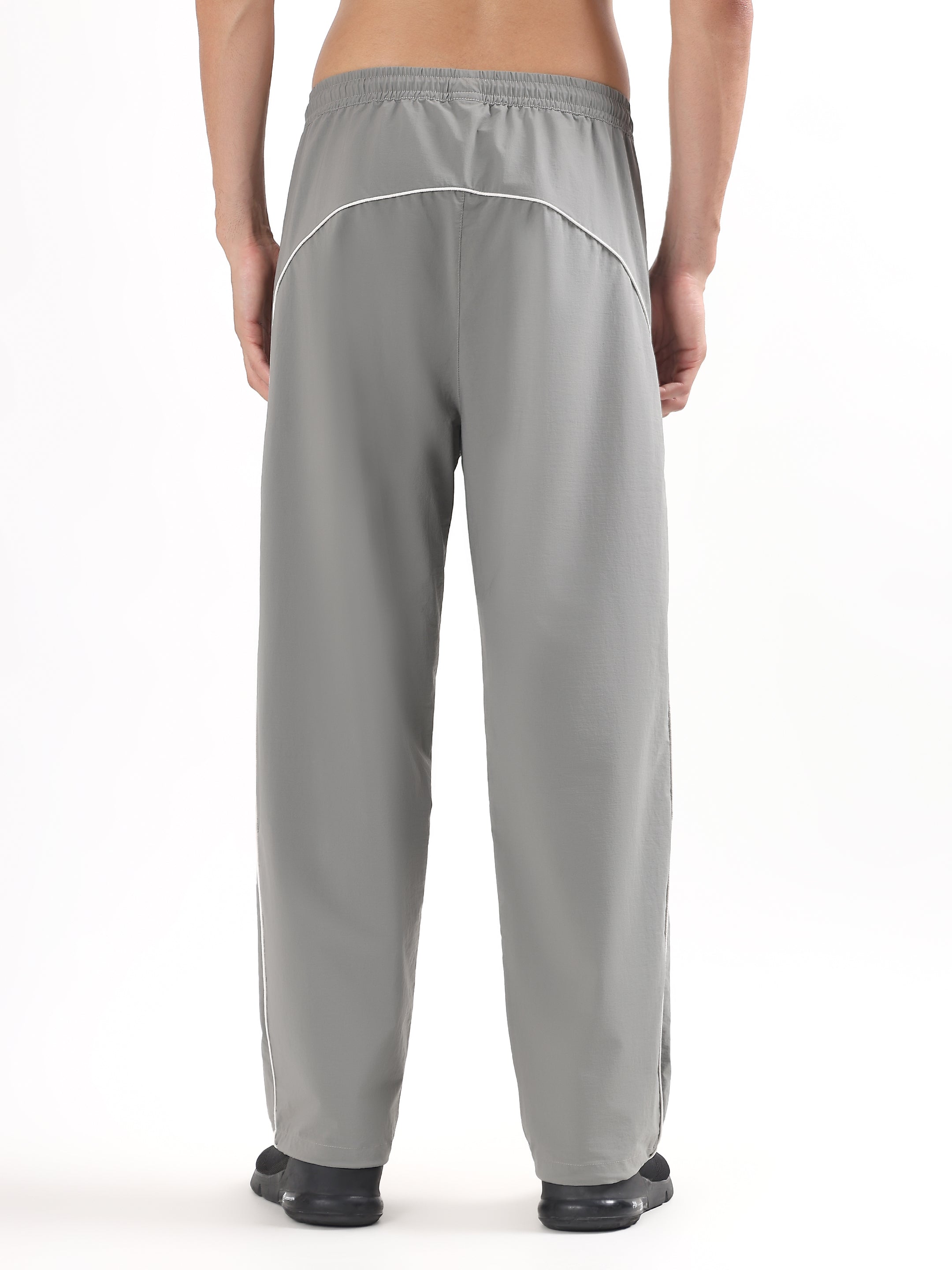 GREY RELAXED FIT TRACK PANTS