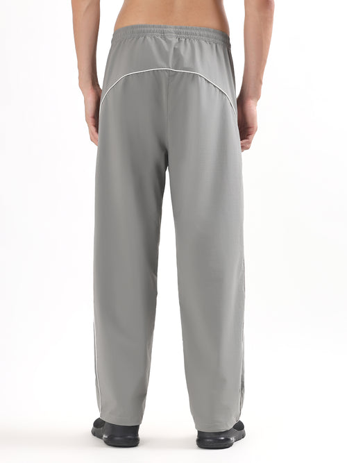 GREY RELAXED FIT TRACK PANTS
