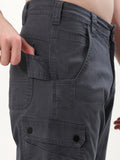 SLATE GREY REGULAR FIT CARGO