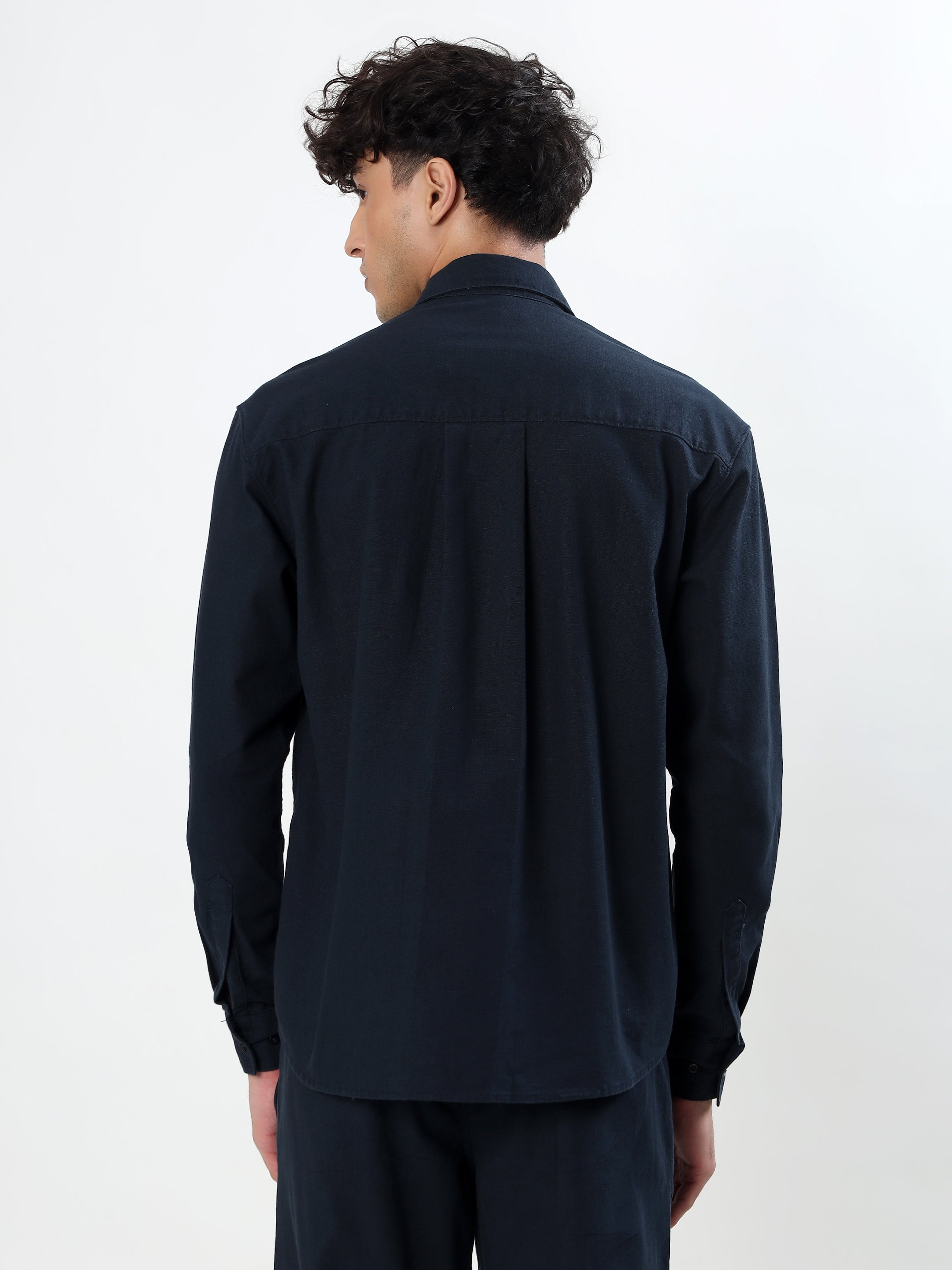 NAVY BLUE MEN'S SMART-CASUAL CO-ORD SET