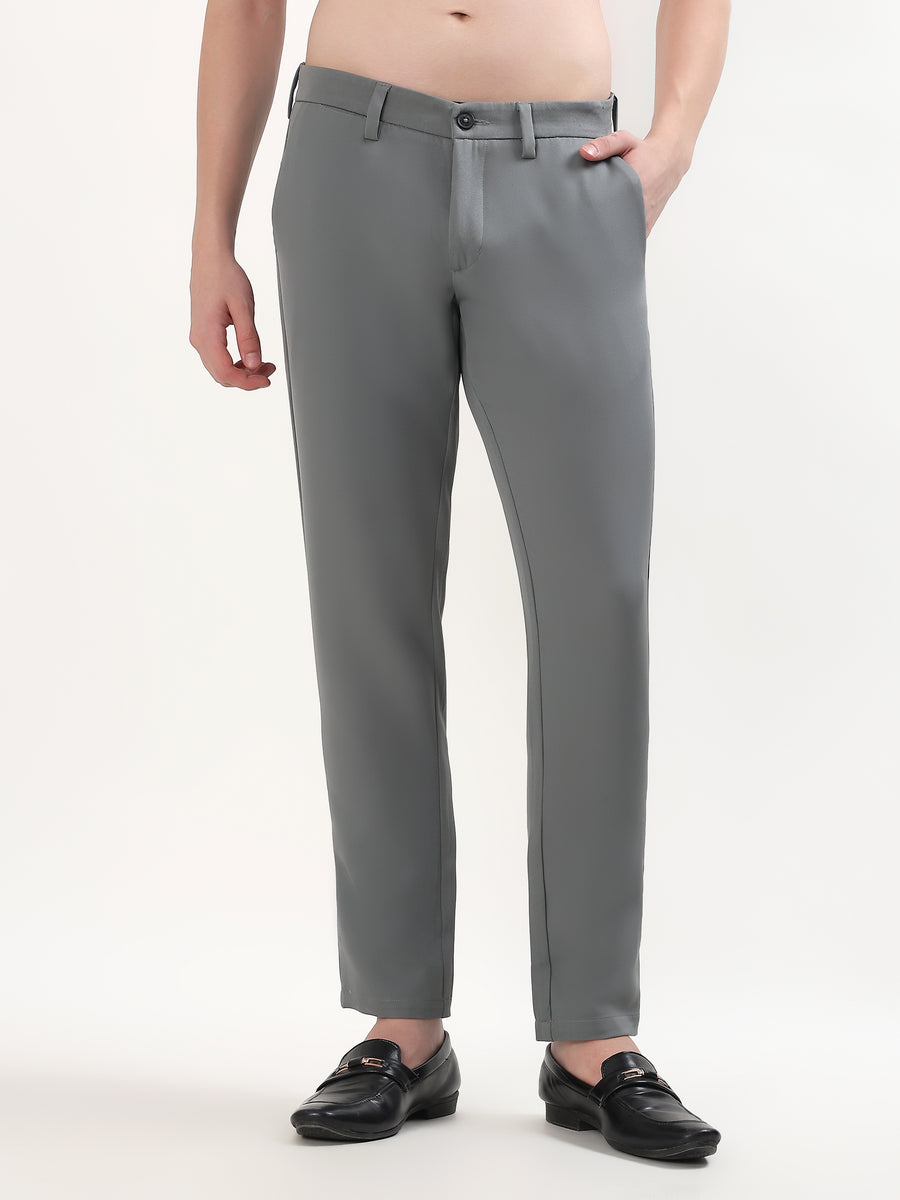 GREY SLIM FIT CHINOS