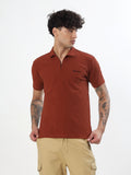 COPPER WEAVE PERFORMANCE POLO T-SHIRT