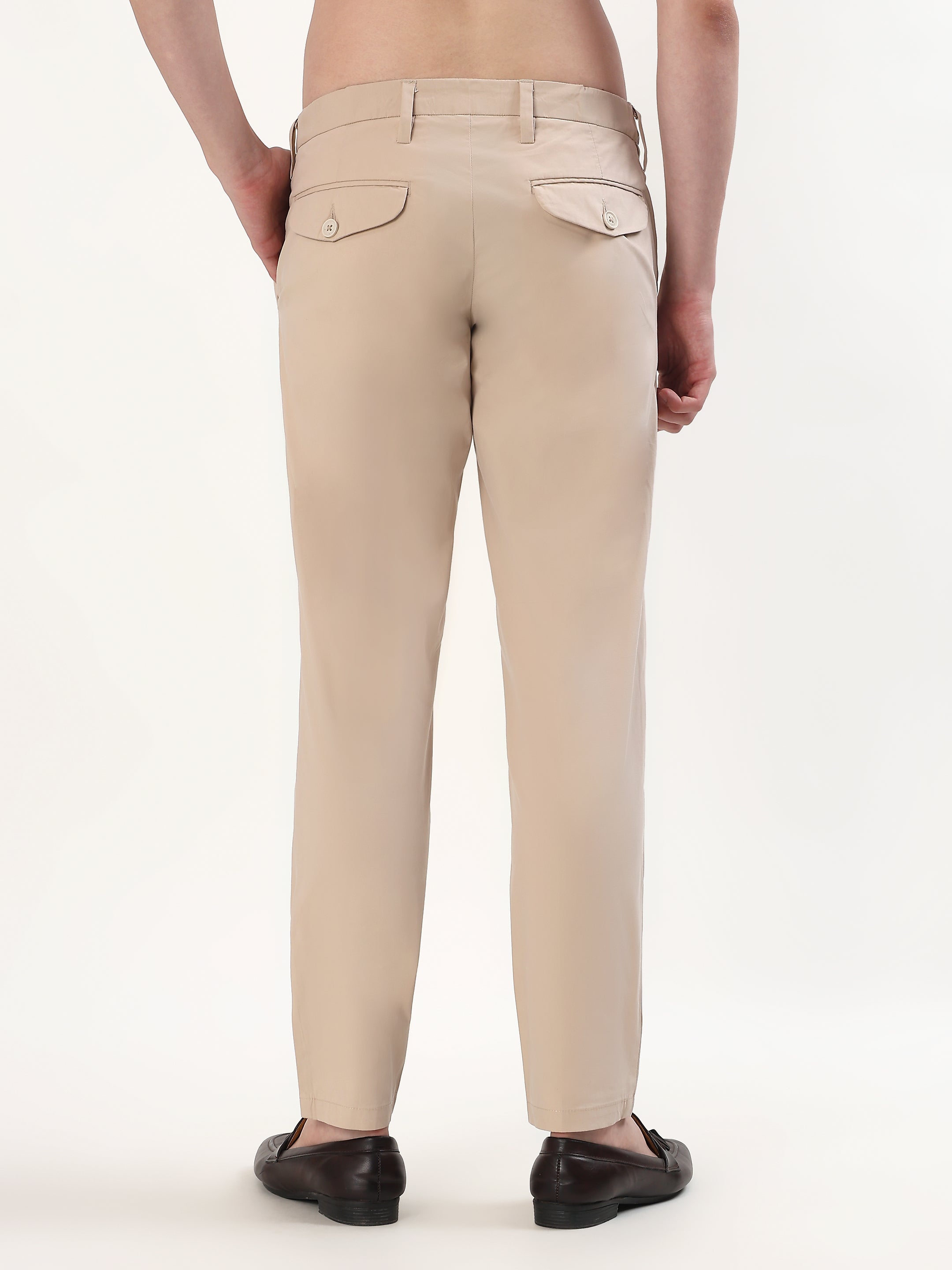 BEIGE SLIM FIT CHINOS