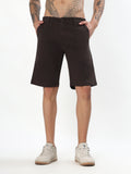 UTILITY STITCH BERMUDA SHORTS - ESPRESSO BROWN