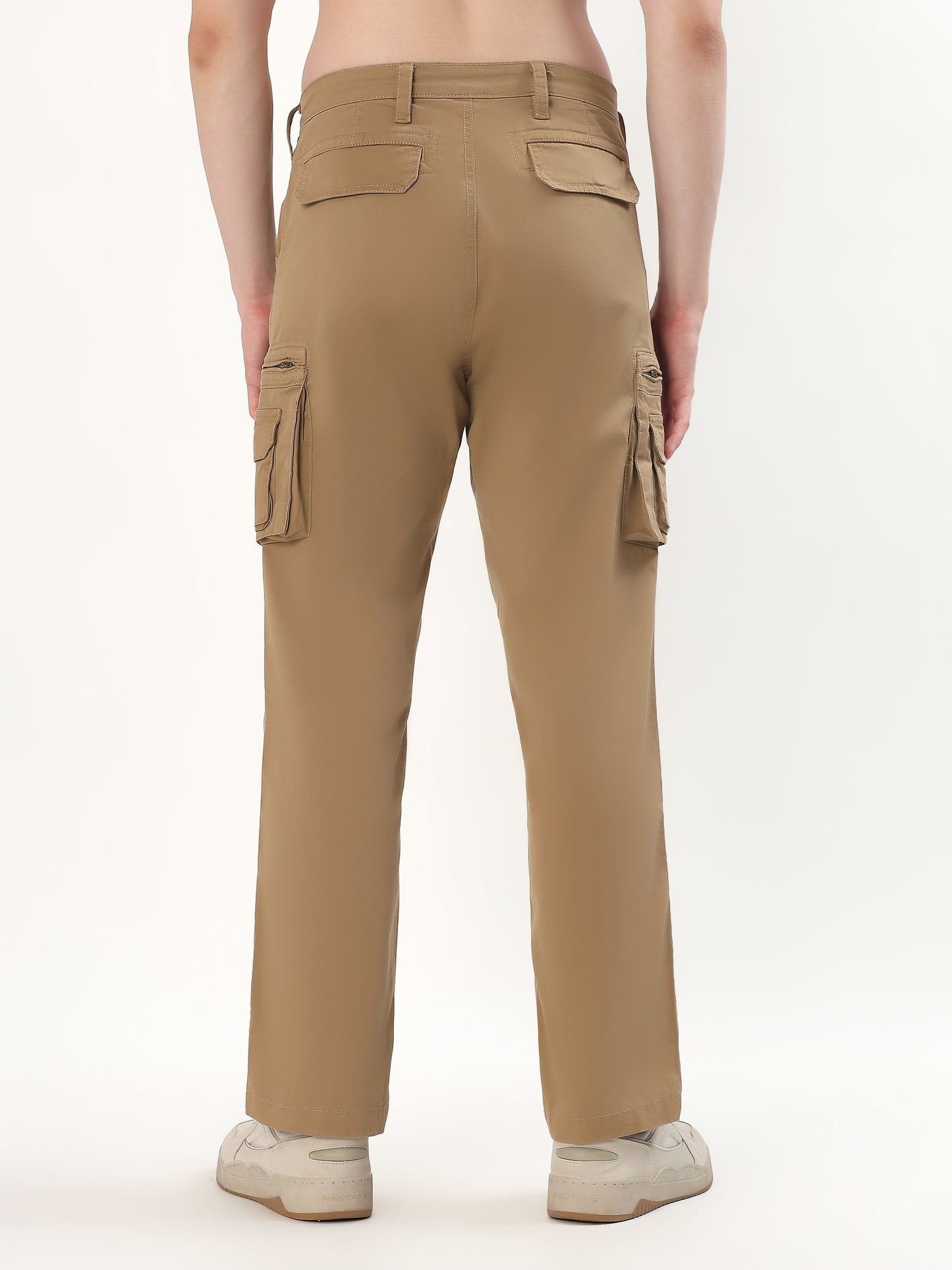 KHAKI UTILITY CARGO TROUSER (MULTIPLE FUNCTIONAL POCKETS)