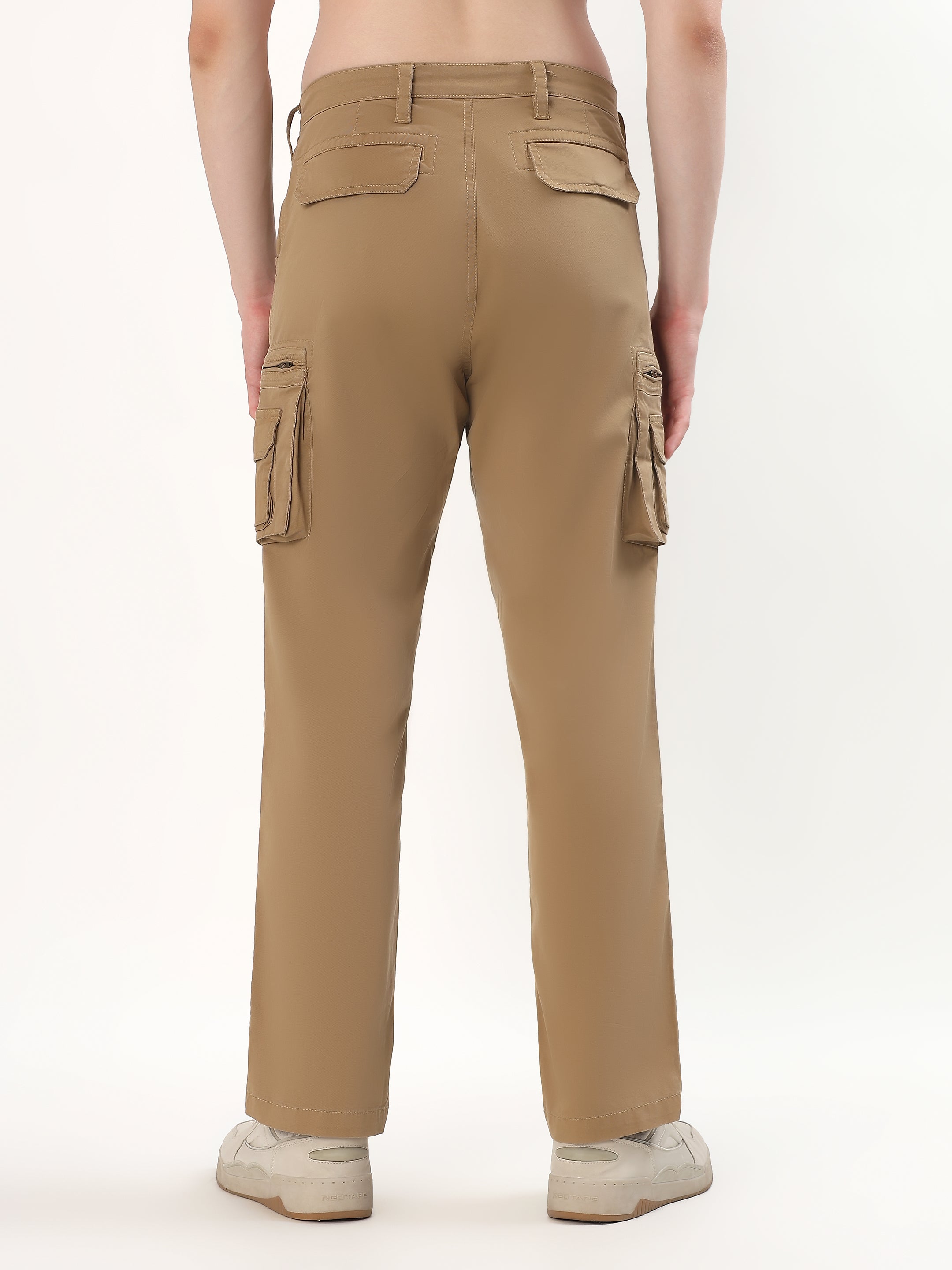 KHAKI UTILITY CARGO TROUSER (MULTIPLE FUNCTIONAL POCKETS)