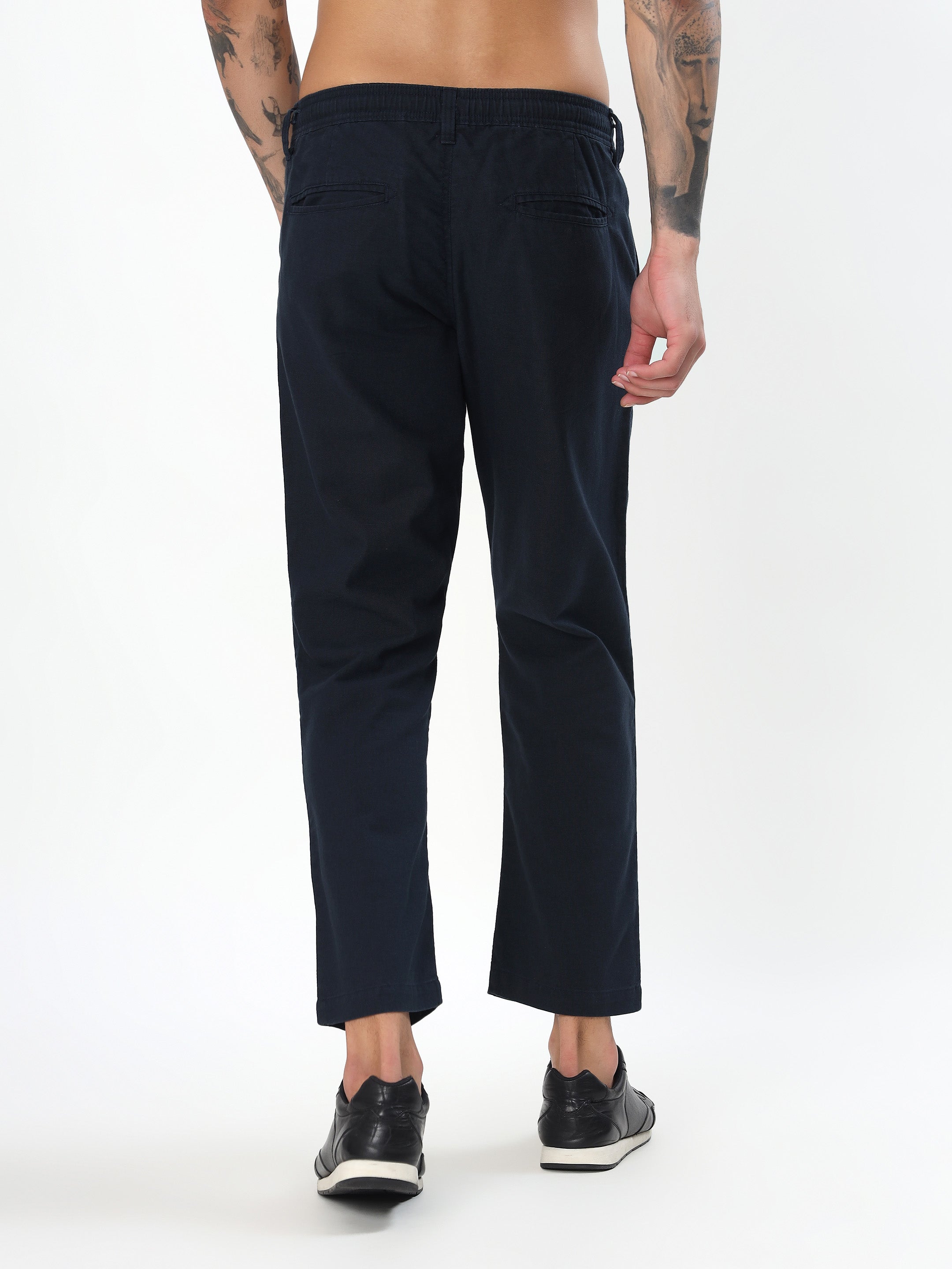 NAVY BLUE MEN'S SMART-CASUAL CO-ORD SET